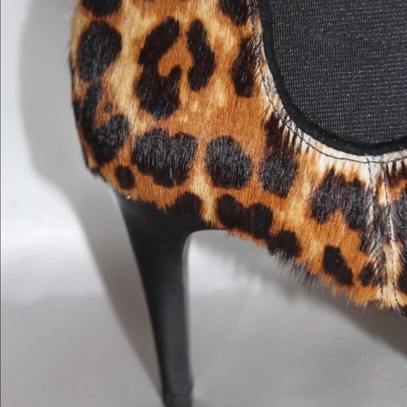 Like New Ralph Lauren leopard hair calf ankle stiletto boot - Picture 3 of 10